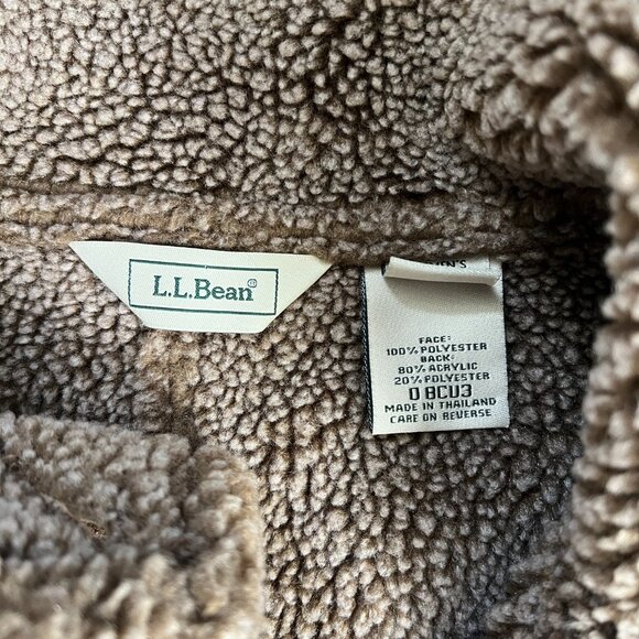 LL Bean Sherling Button Down Vest Womens XL - Picture 4 of 5